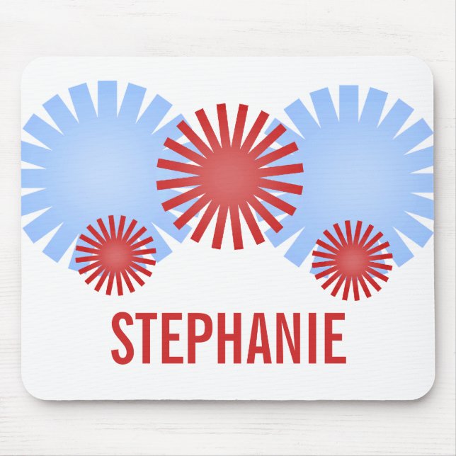 Retro Fireworks Mousepad (Vorne)