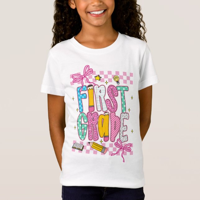 Retro First  Grade  T-Shirt (Vorderseite)