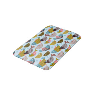Retro Fish Badematte