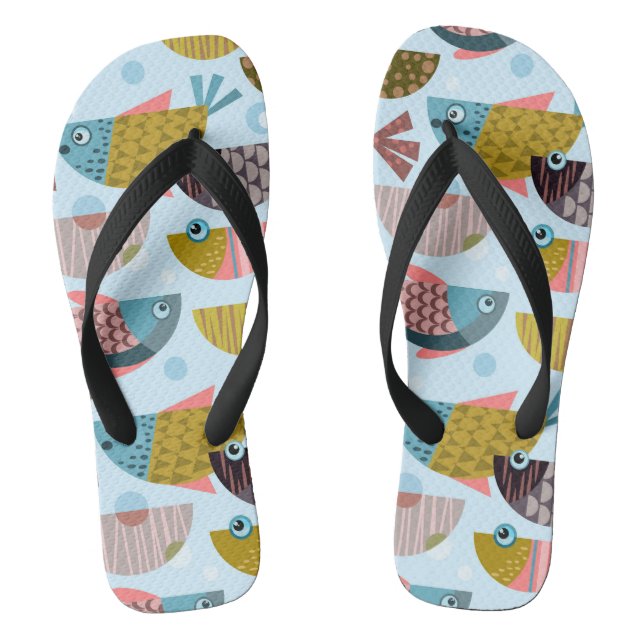 Retro Fish Flip Flops (Fußbett)