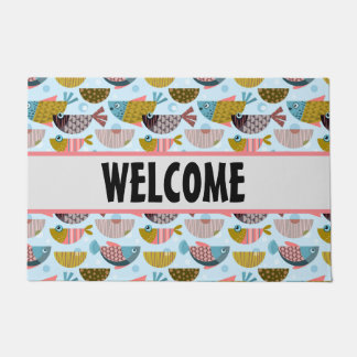 Retro Fish Fußmatte