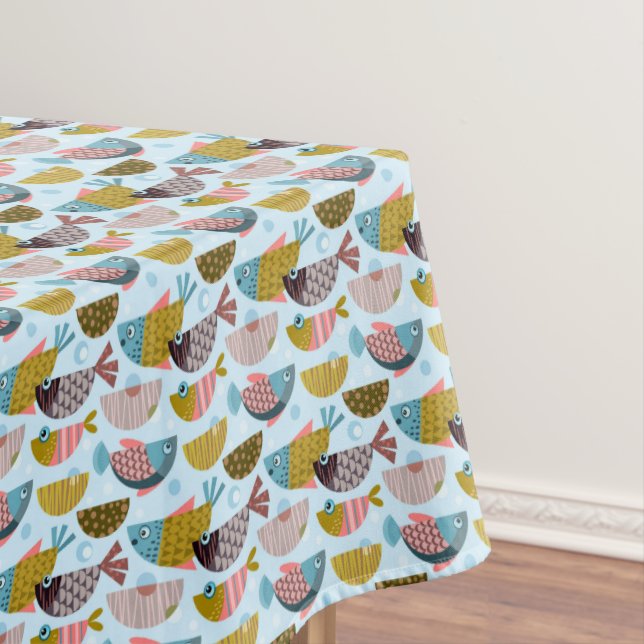Retro Fish Tischdecke (Beispiel)