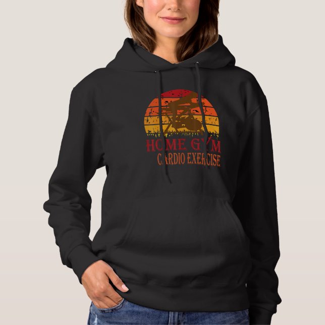 Retro Fitness Bike Zuhause Gym Cardio Übungsrad Hoodie (Vorderseite)