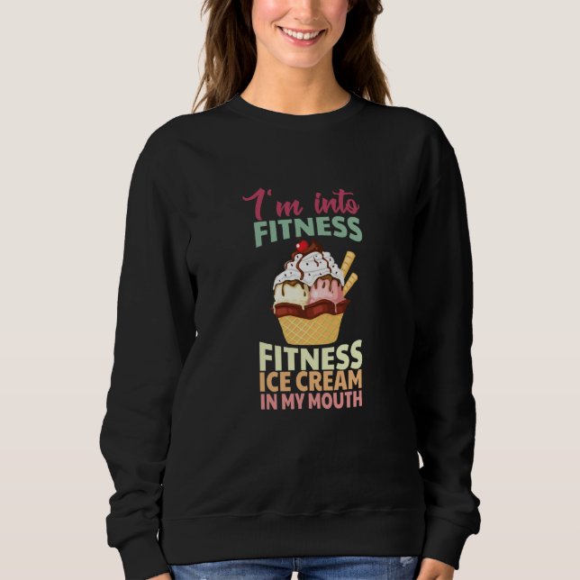 Retro Fitness Expert Ice Cream Gym  Fitness Ice Cr Sweatshirt (Vorderseite)