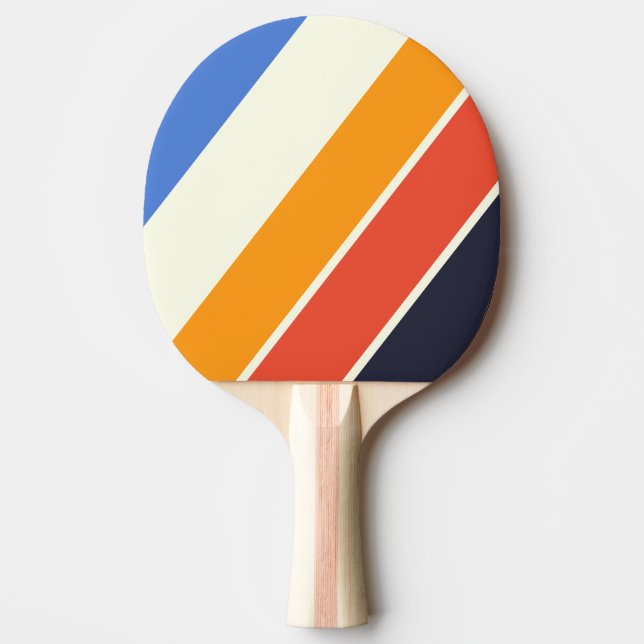 Retro Five Bold Strip Tischtennis Schläger (Vorderseite)