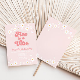 Retro Five ist ein Vibe-Tag der 5. Geburtstag Einladung