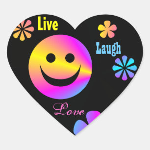 Retro-Fixierer Herz-Aufkleber