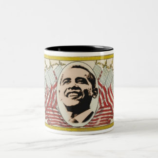 Retro Flaggen-Tasse Obama Zweifarbige Tasse