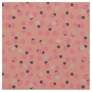 Retro Flamingo Fizz Bold Pink Punkte Stoff