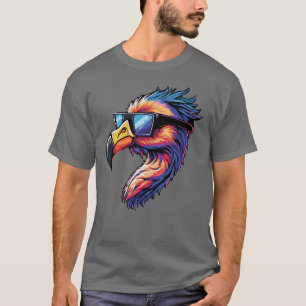 Retro Flamingo mit Sonnenbrille Classic Chill Vibe T-Shirt