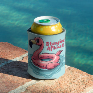 Retro Flamingo Schwimmkörper Lustiger Sommer Dosenkühler
