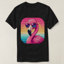 Retro-Flamingo-Sonnenuntergang-Tropisches Design