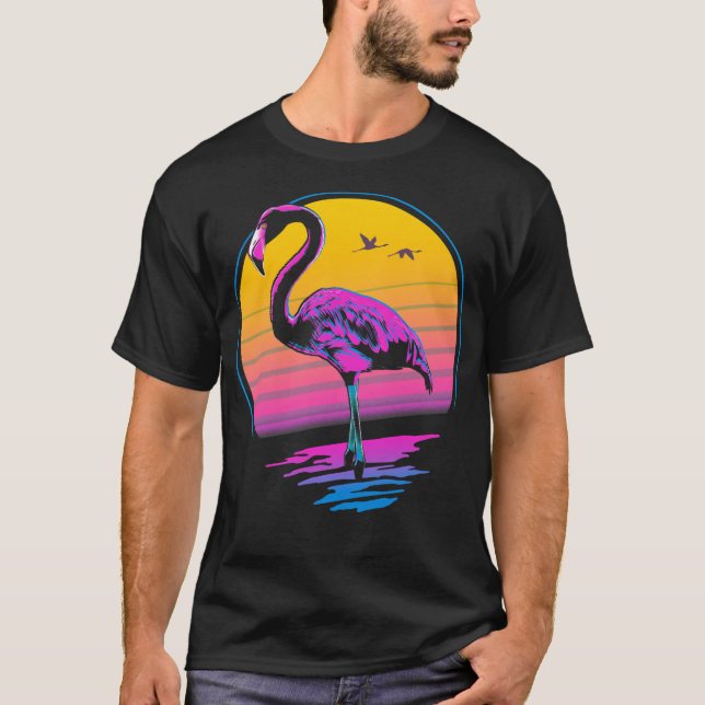 Retro Flamingo T-Shirt (Vorderseite)