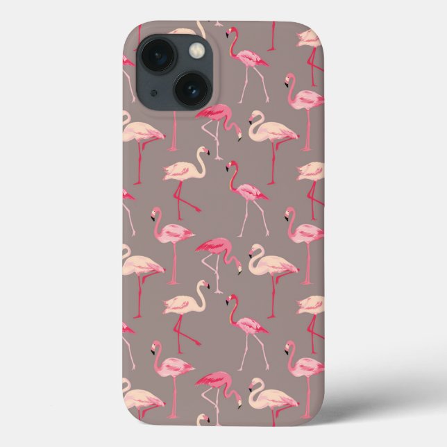 Retro Flamingos Case-Mate iPhone Hülle (Rückseite)