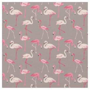 Retro Flamingos Stoff