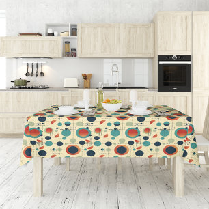 Retro-Flecken und Dots Tischdecke