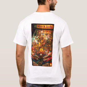 Retro-Flipperautomat-Grafik-T-Shirt T-Shirt