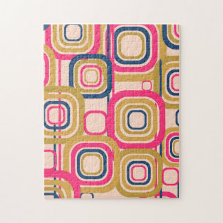 Retro flippiger quadratischer Entwurf Puzzle