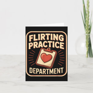 Retro Flirt-Übung Abteilung Lustiger Valentinstag Karte
