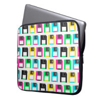 Retro Floppy Disk Pixel Muster farbig