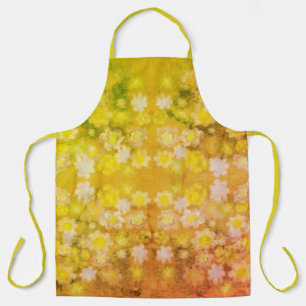 Retro Floral Abstrakt Salty Wasserfarben Muster Schürze