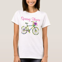 Retro Floral Bicycle Spring Fever