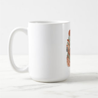 Retro-Floral-Boho-Kunst-T-Shirt Kaffeetasse