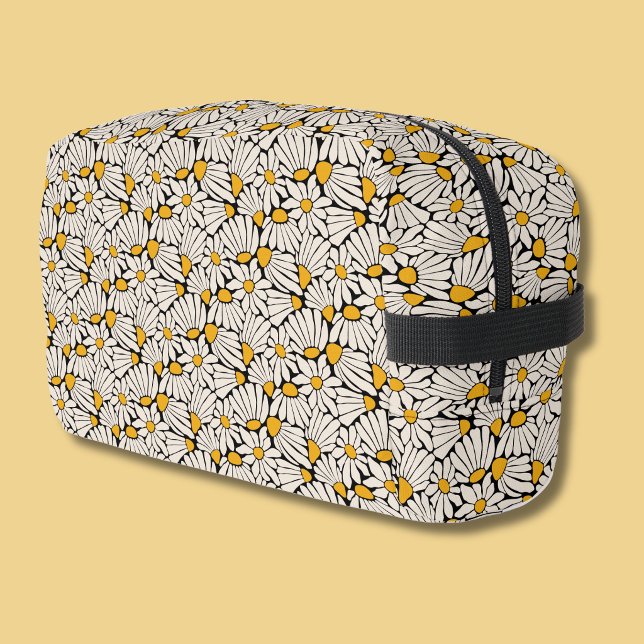Retro floral botanical block print waschbeutel (Retro floral botanical block print toiletry bag)