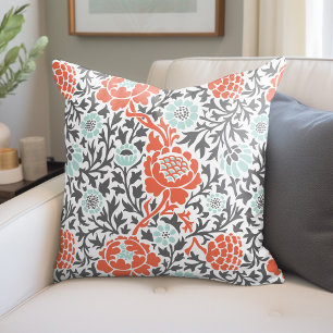 Retro Floral Damask Kissen