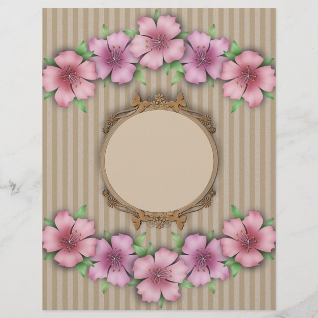 Retro, floral flyer (Vorne)