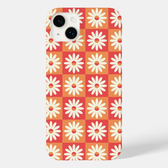 Retro-Floral-Fusion Case-Mate iPhone Hülle (Rückseite)
