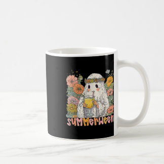 Retro Floral Ghost SommerHalloween Schwanz Niedlic Kaffeetasse