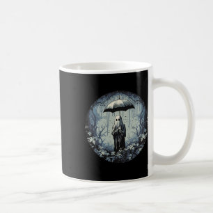 Retro floral Ghost Vintag Halloween Ghost in den Kaffeetasse
