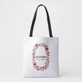 Retro Floral Heart Valentine Custom Grandma Mom