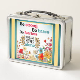 Retro floral Inspiration Metall Brotdose