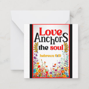 Retro floral Inspiration Mitteilungskarte