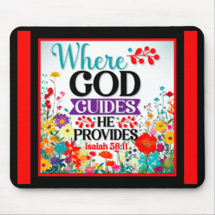 Retro Floral Inspiration Mousepad