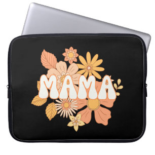 Retro Floral Mama Laptopschutzhülle