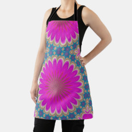 Retro Floral Mandala Psychedelic Blume Power Schürze