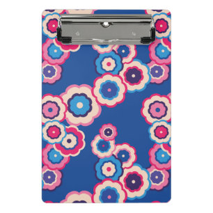 Retro Floral Mini Klemmbrett