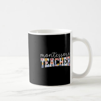 Retro Floral Montessori Teacher Instructor Educato Kaffeetasse