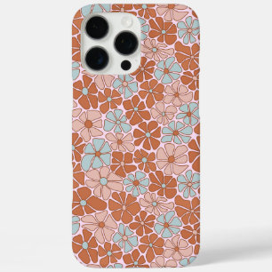 Retro Floral Nahtloses Muster iPhone 16 Pro Max Hülle