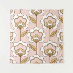 Retro floral: nahtloses Vintage-Muster. Wandteppich