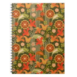 Retro floral -  notizblock