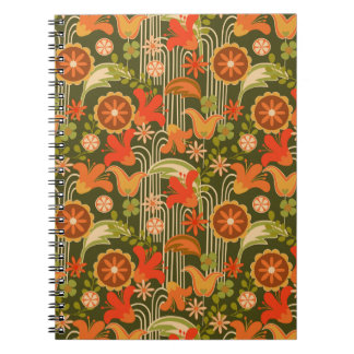 Retro floral - notizblock