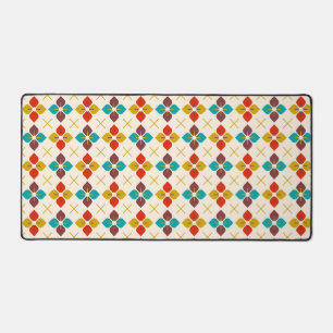 Retro Floral Schreibtischunterlage