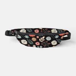 Retro Floral Seamless Pattern Vintage Inspired Bauchtasche