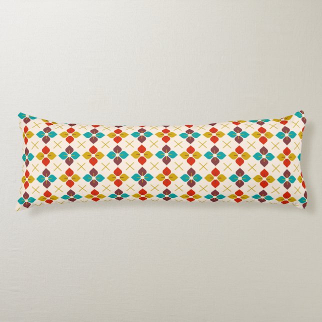 Retro Floral Seitenschläferkissen (Vorderseite)