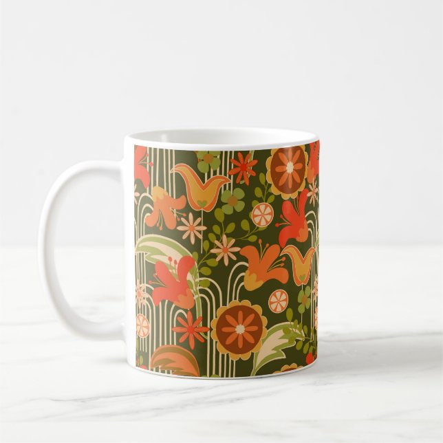 Retro floral - Tasse (Links)