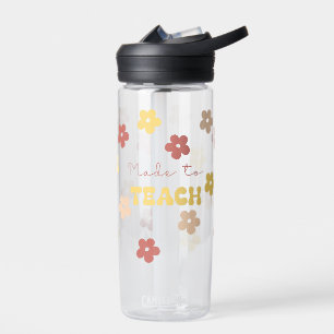 Retro Floral Teacher Trinkflasche